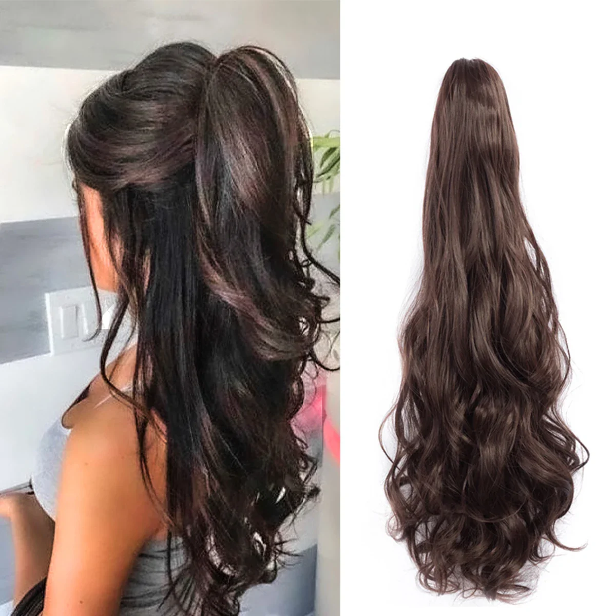 15 Styles 22 Inch Wavy Pony Tail Claw Clip - Image 7