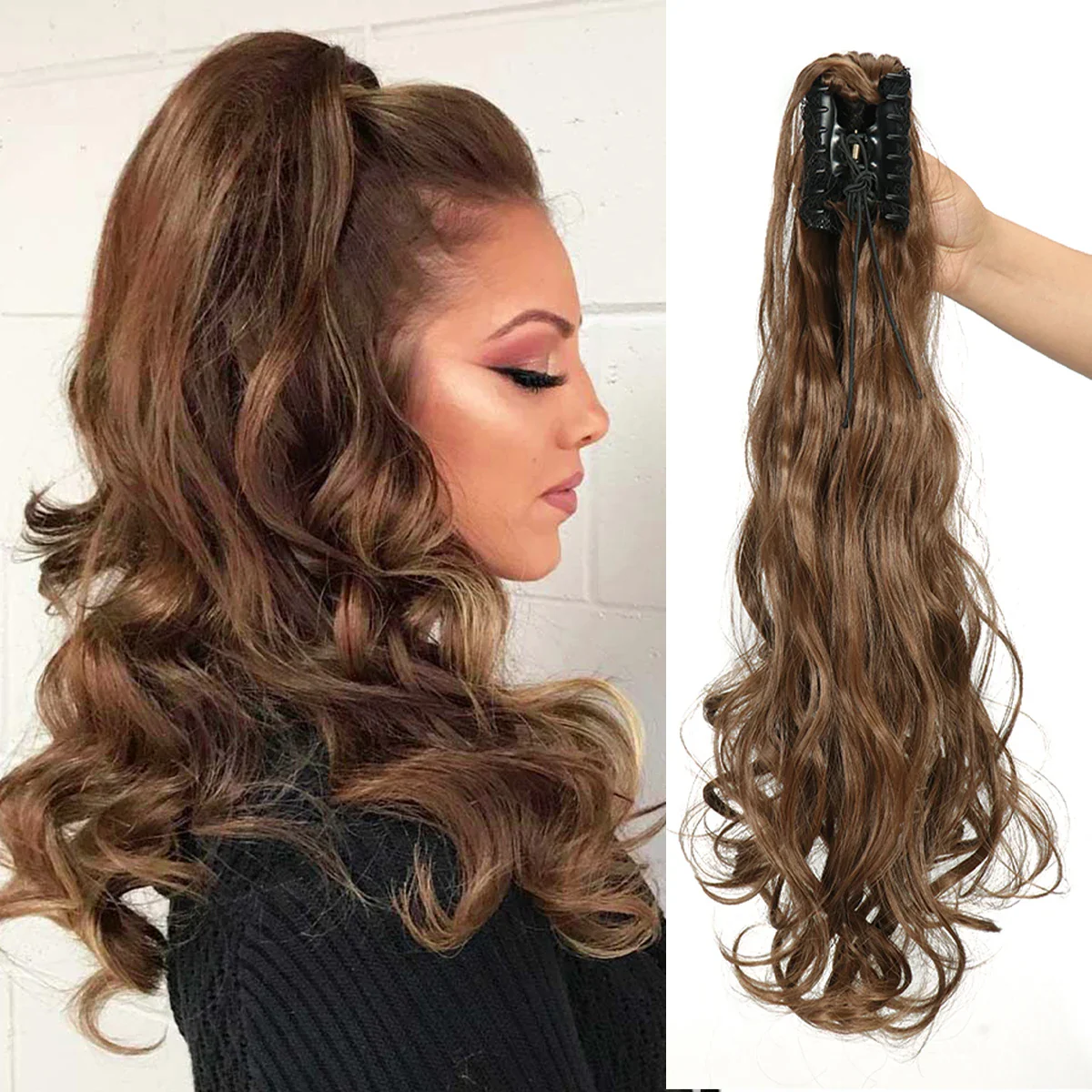 15 Styles 22 Inch Wavy Pony Tail Claw Clip - Image 9