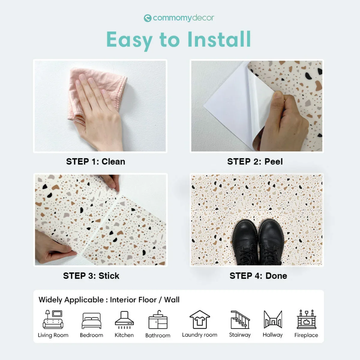 1PC/10PCS Tile Stickers 20cmx20cm - Image 5