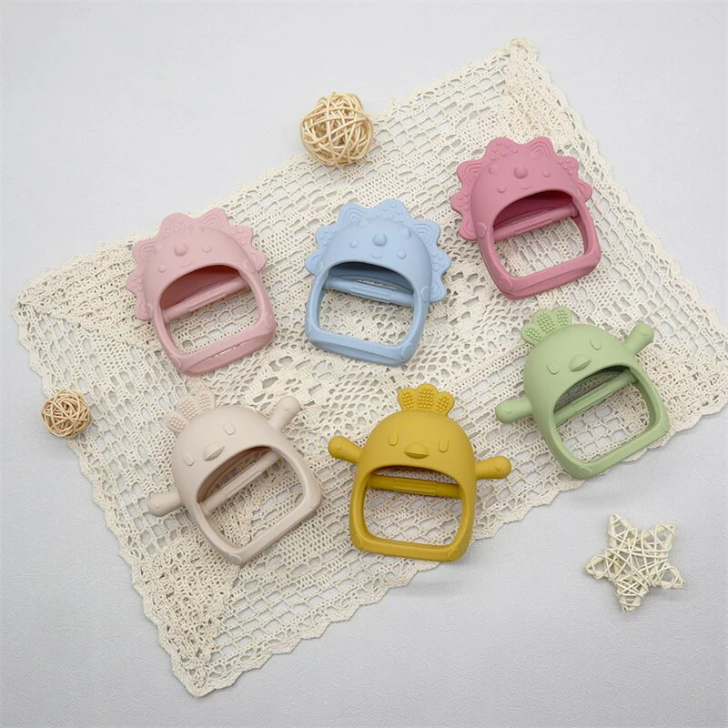 1PC Soft Silicone Baby Hand Teether - Image 12