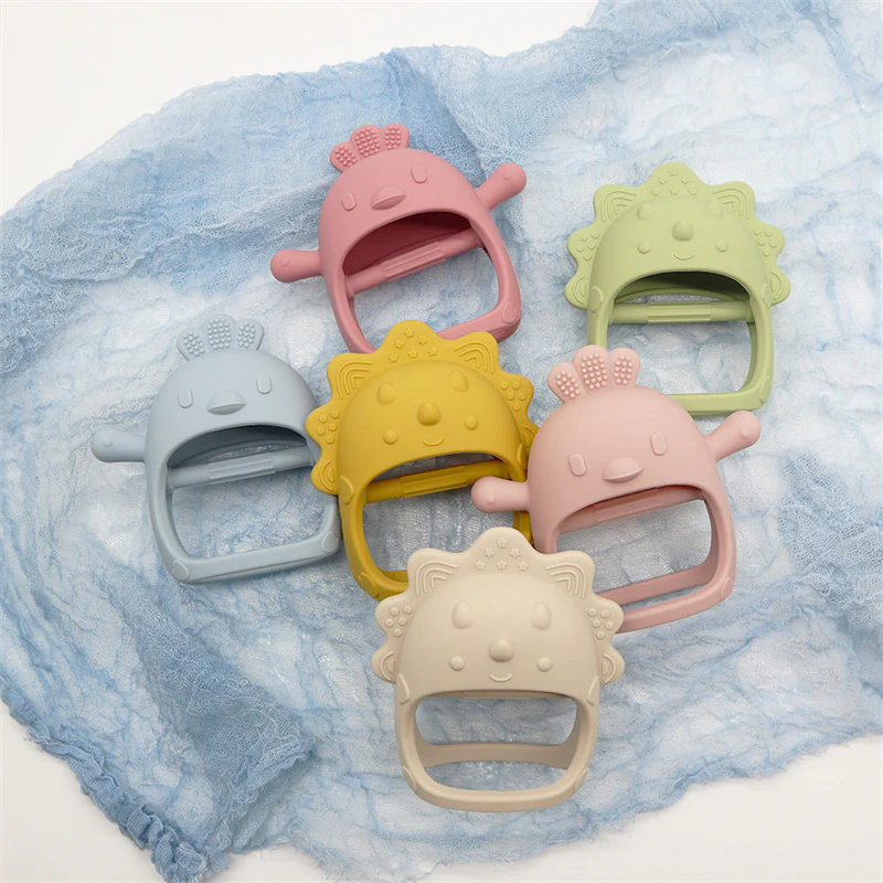 1PC Soft Silicone Baby Hand Teether - Image 16