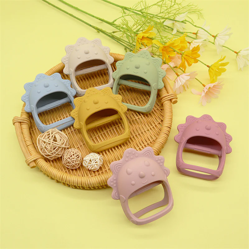 1PC Soft Silicone Baby Hand Teether - Image 17