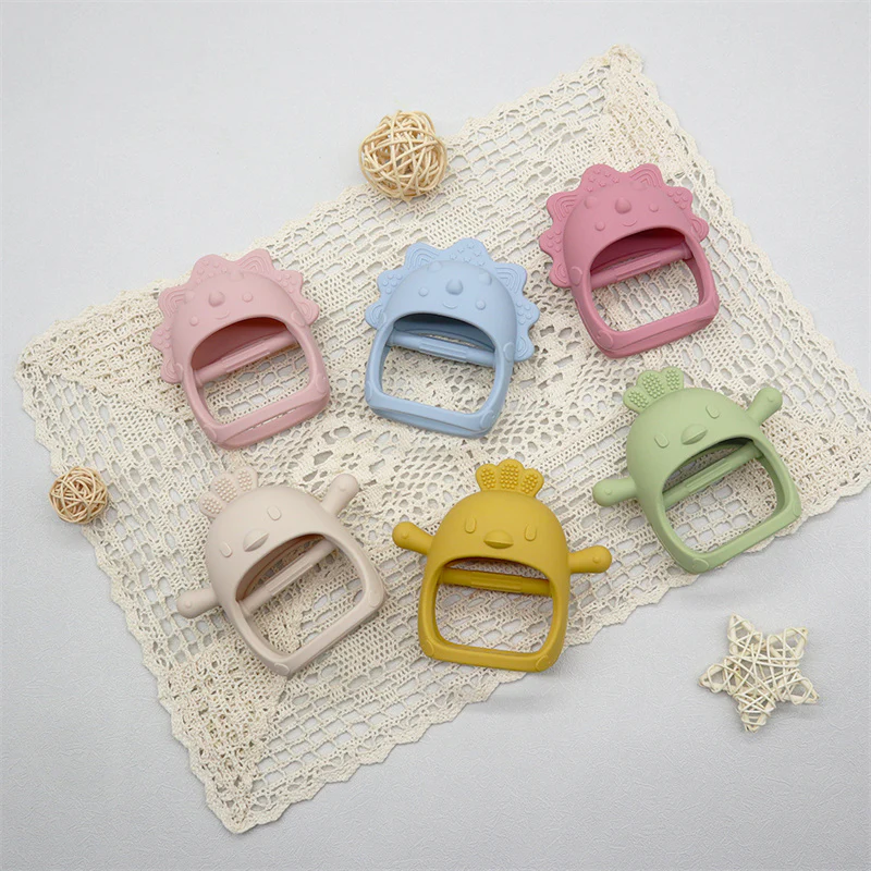 1PC Soft Silicone Baby Hand Teether - Image 19