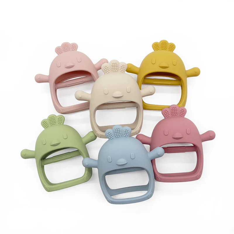 1PC Soft Silicone Baby Hand Teether - Image 21