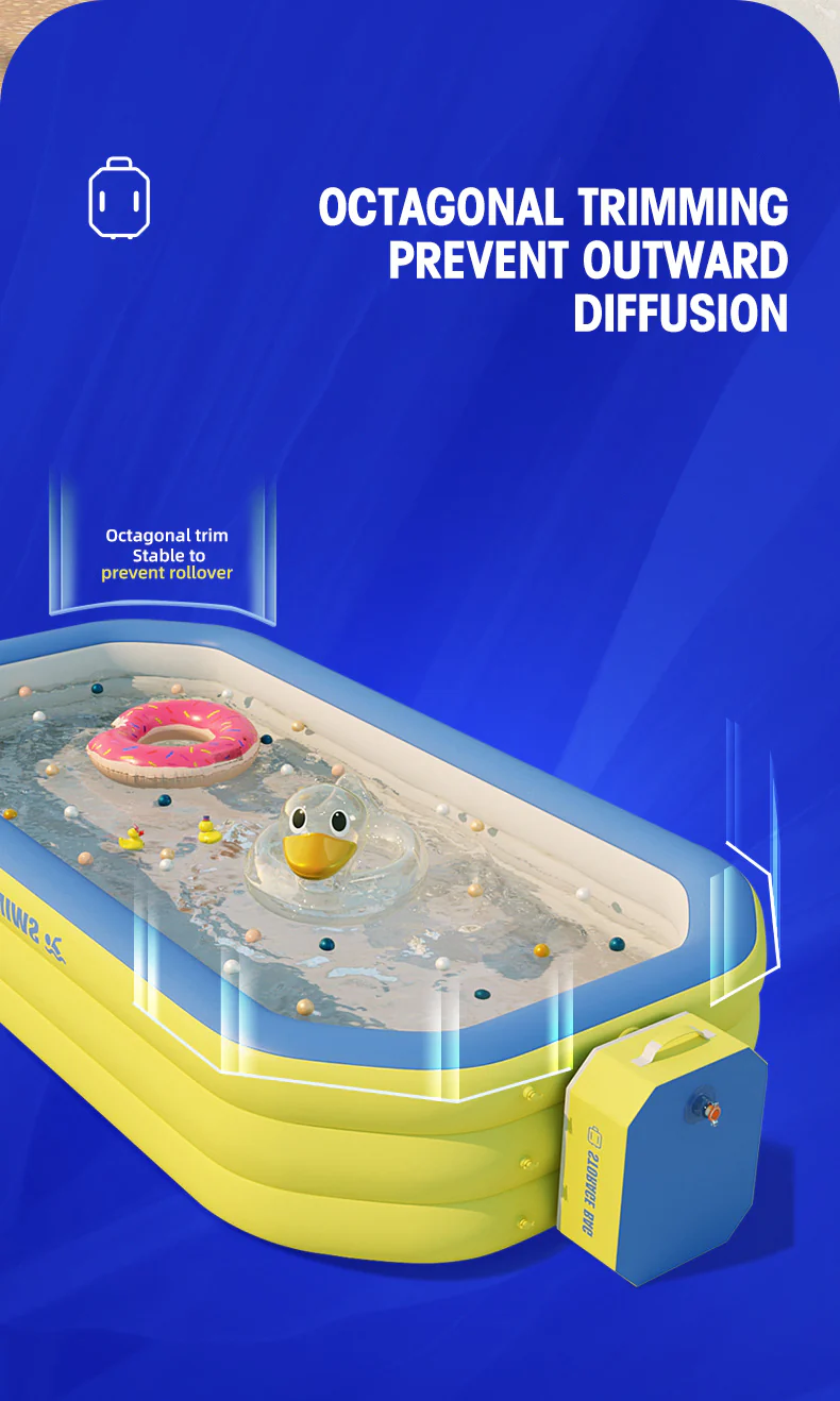 2.1M/2.6M/ 3M Inflatable Large Swimming Pool - Image 13