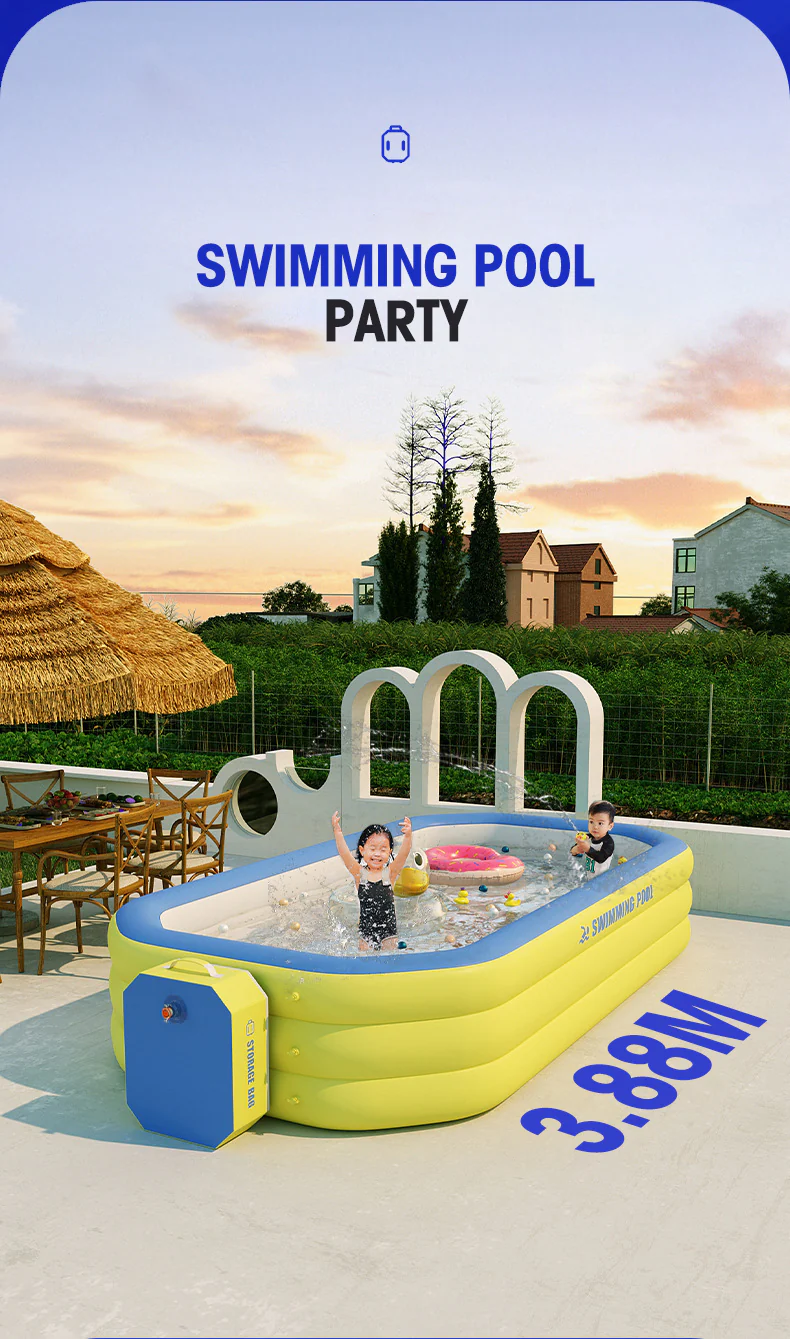 2.1M/2.6M/ 3M Inflatable Large Swimming Pool - Image 14