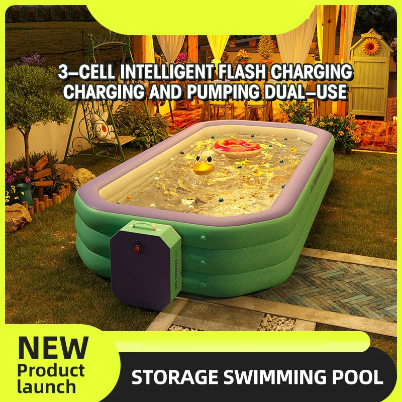 2.1M/2.6M/ 3M Inflatable Large Swimming Pool - Image 2
