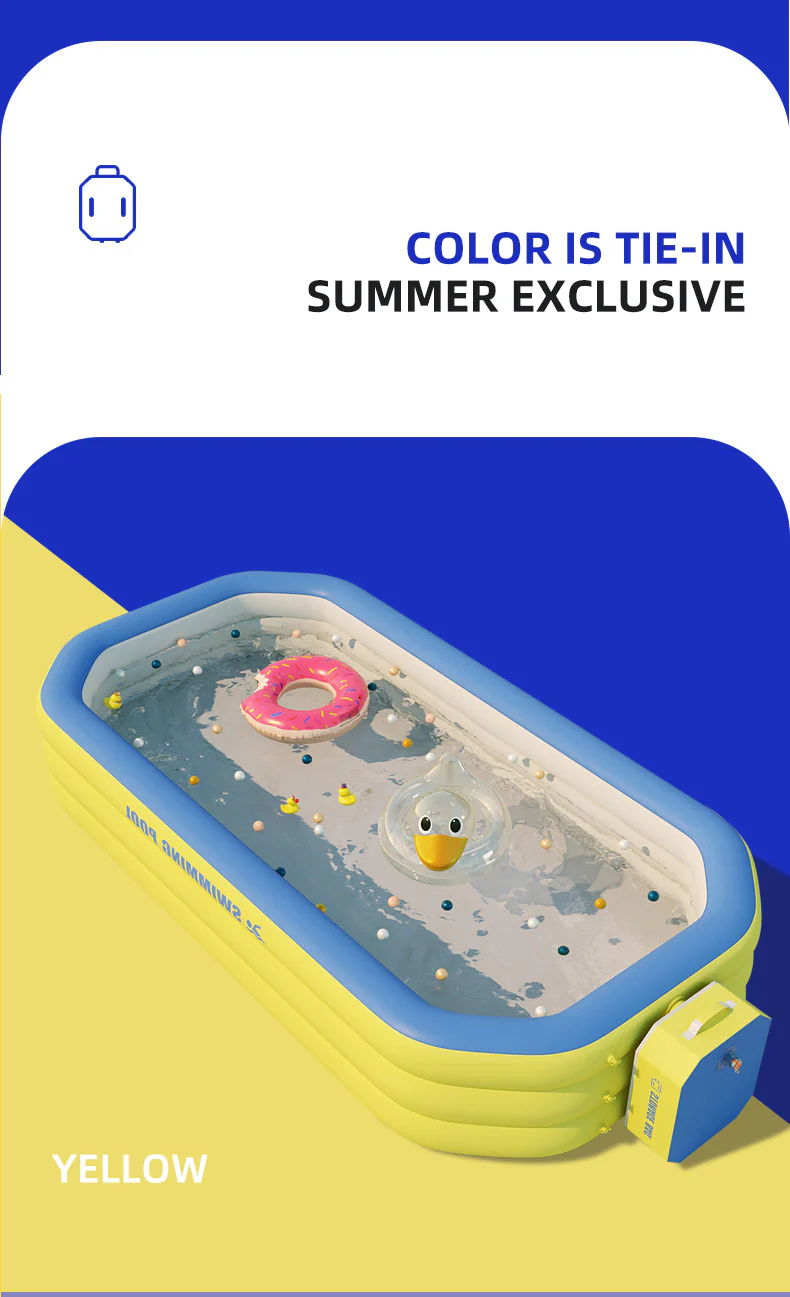 2.1M/2.6M/ 3M Inflatable Large Swimming Pool - Image 20