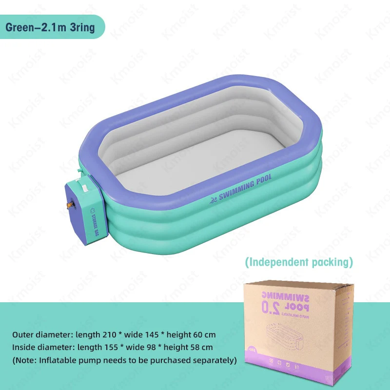 2.1M/2.6M/ 3M Inflatable Large Swimming Pool - Image 4