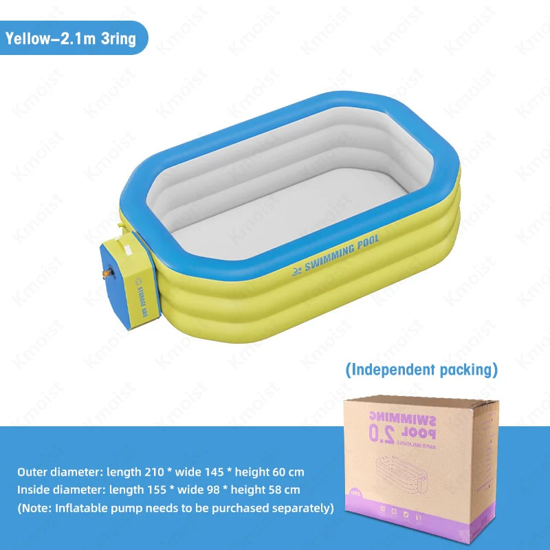 2.1M/2.6M/ 3M Inflatable Large Swimming Pool - Image 5