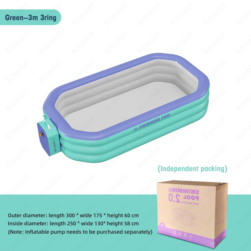 2.1M/2.6M/ 3M Inflatable Large Swimming Pool - Image 7