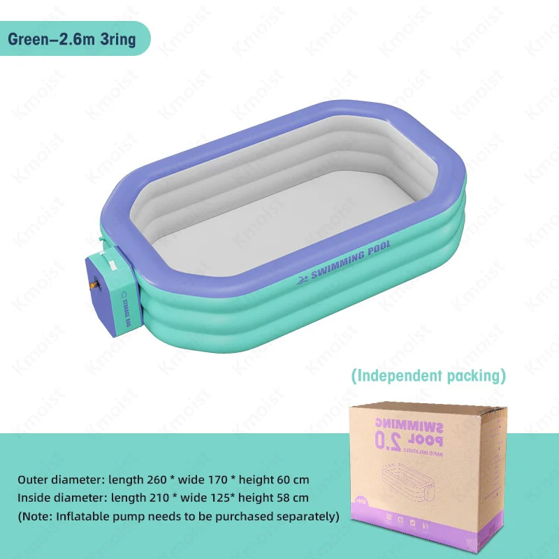 2.1M/2.6M/ 3M Inflatable Large Swimming Pool - Image 8