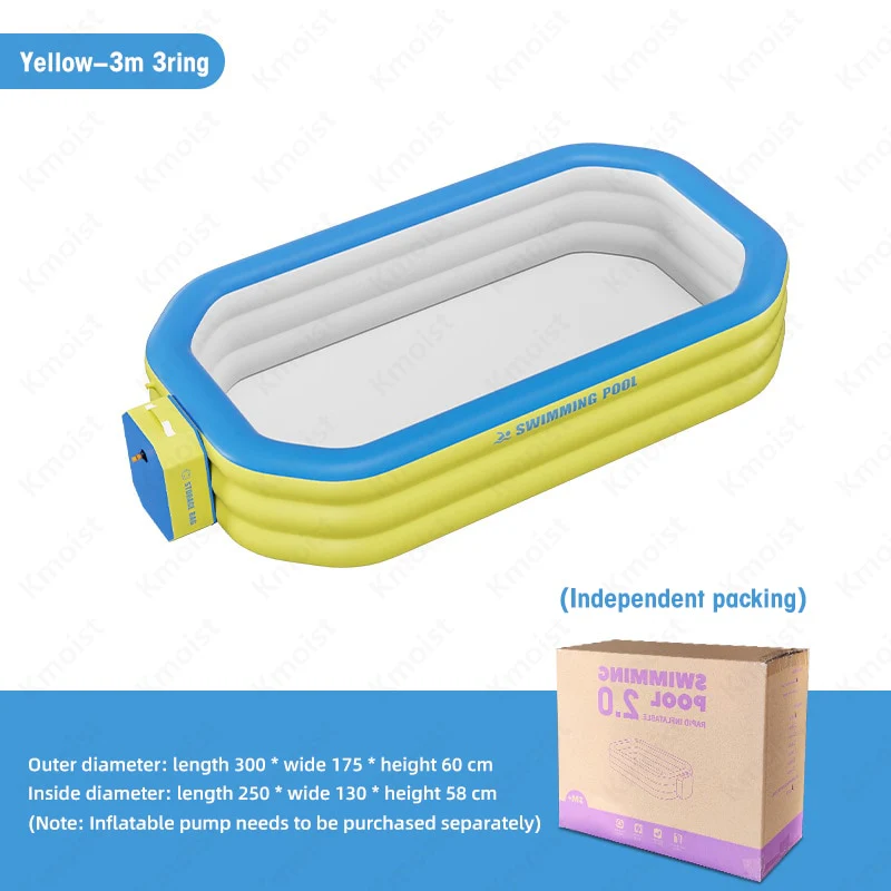 2.1M/2.6M/ 3M Inflatable Large Swimming Pool - Image 9