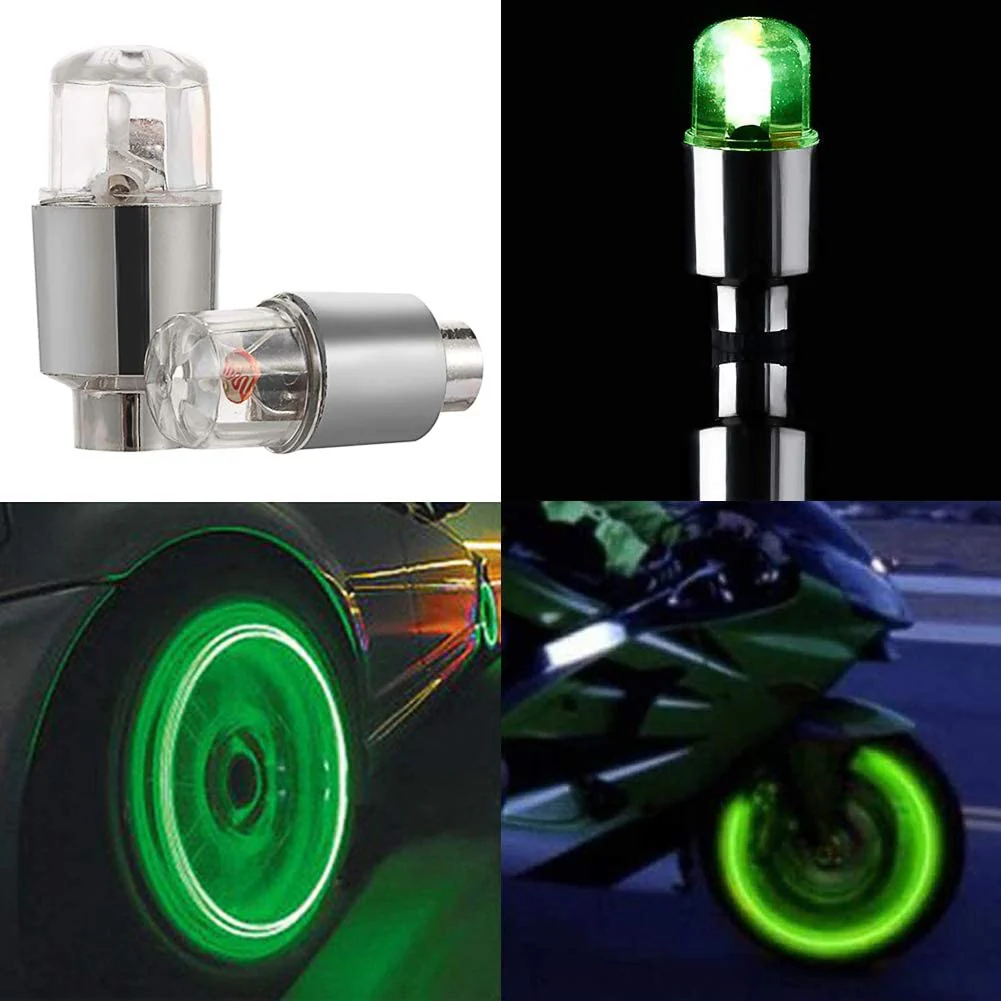 2/4PCS LED Colorful Wheel Tire Valve Cap - Image 17