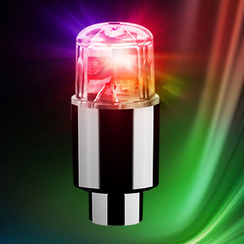 2/4PCS LED Colorful Wheel Tire Valve Cap - Image 23