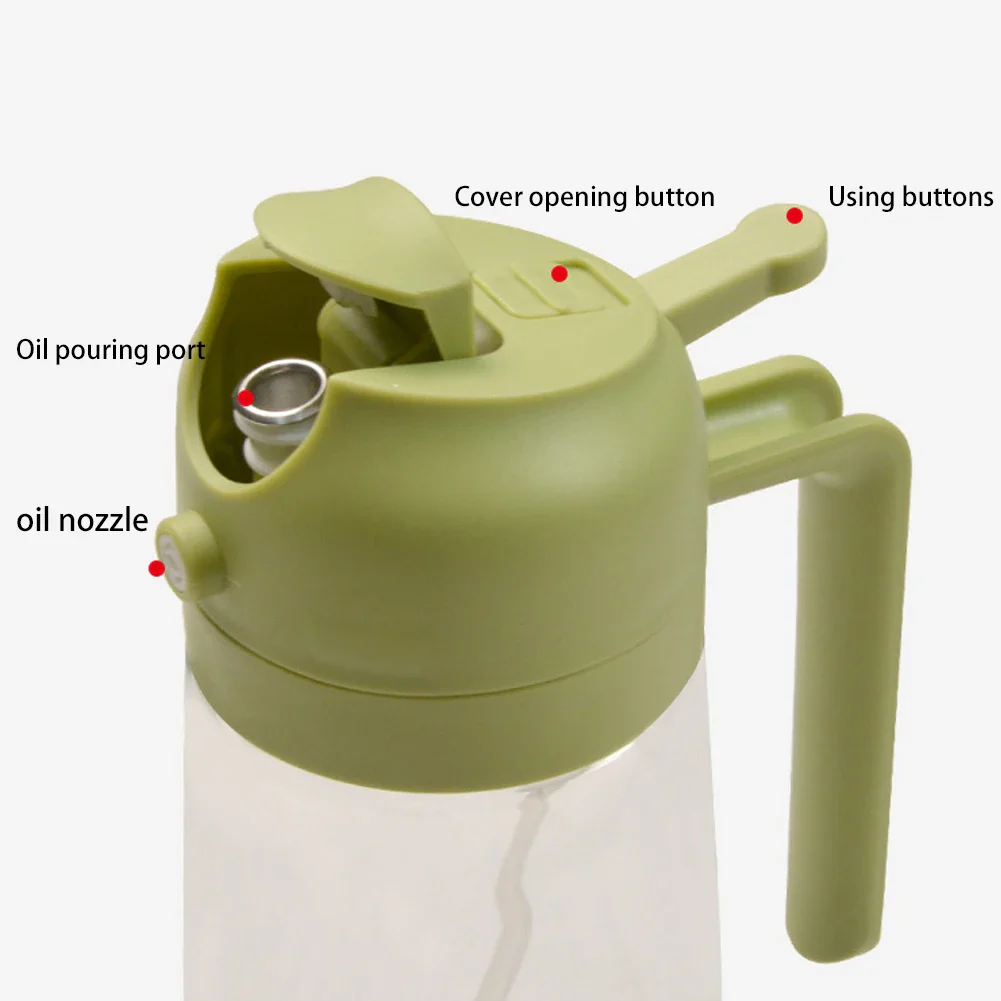 2-In-1 450ml/600ml Glass Oil Spray Bottle - Image 5