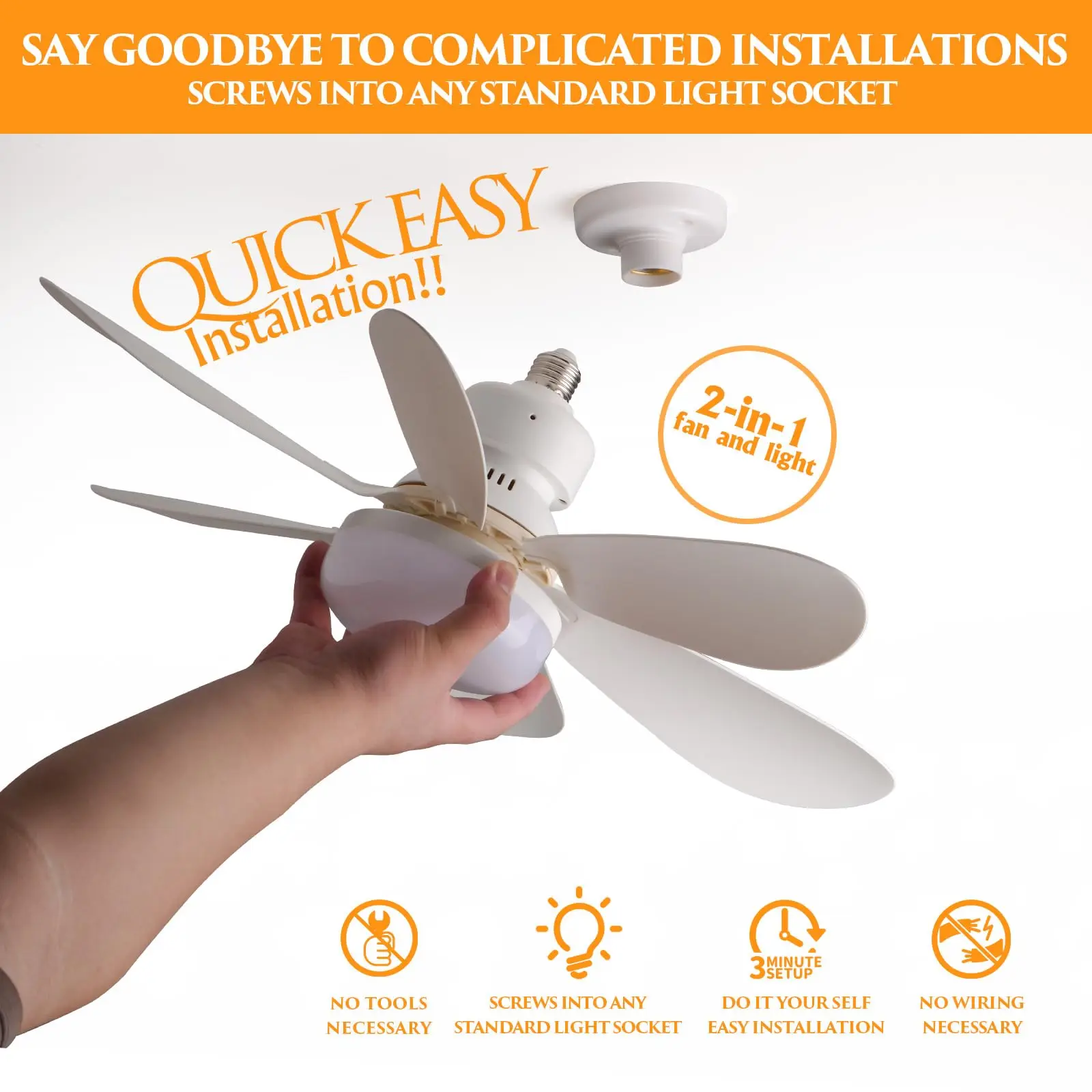 2-In-1 Ceiling Fan Lights - Image 10