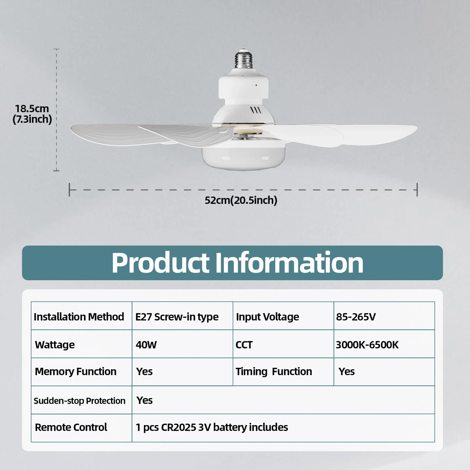 2-In-1 Ceiling Fan Lights - Image 6