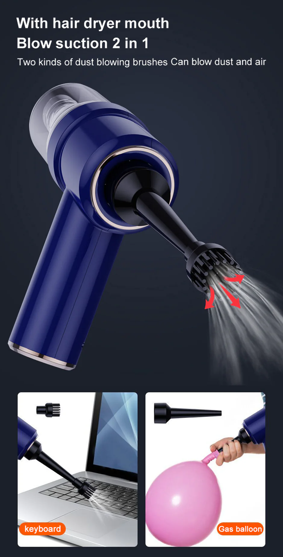 2 in 1 Cordless Car Vacuum Cleaner - Image 17