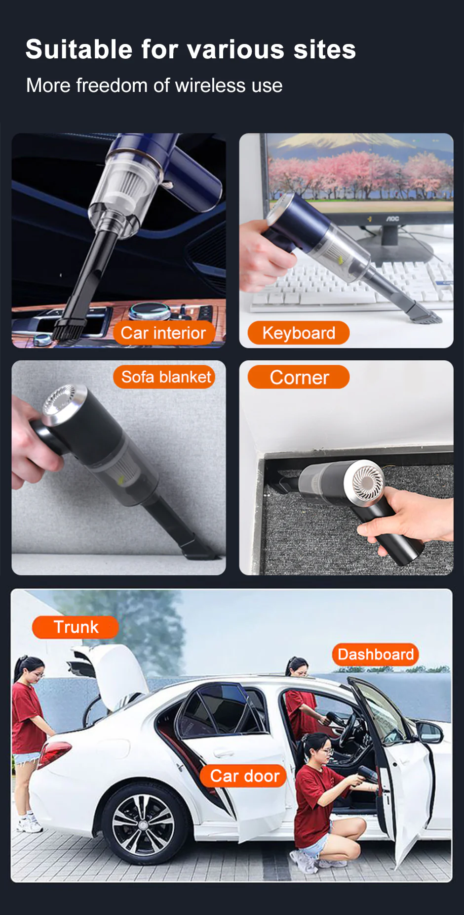 2 in 1 Cordless Car Vacuum Cleaner - Image 18