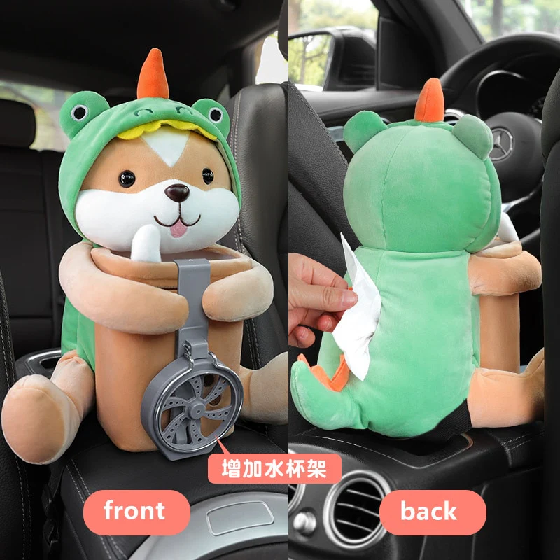 2 in 1 Cute Cartoon Car Tissue Box - Image 12