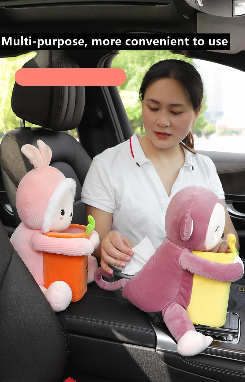 2 in 1 Cute Cartoon Car Tissue Box - Image 22