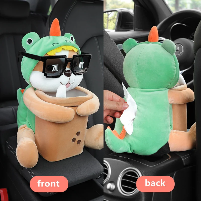 2 in 1 Cute Cartoon Car Tissue Box - Image 4