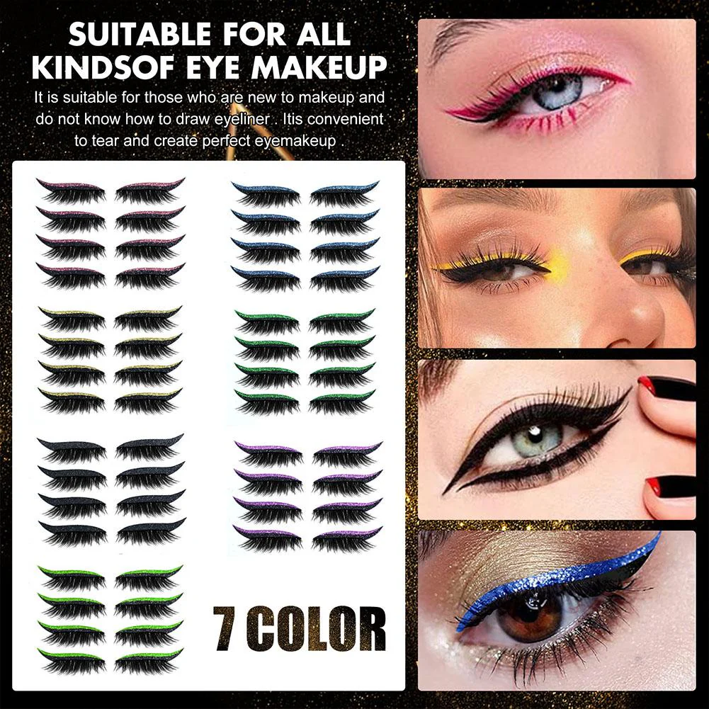 2-In-1 Eyeliner False Eyelashes Sticker - Image 17