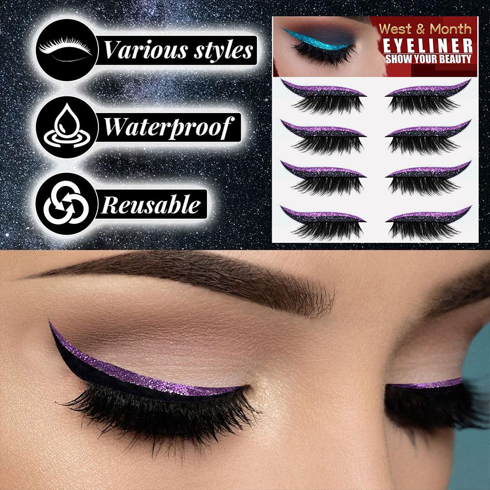 2-In-1 Eyeliner False Eyelashes Sticker - Image 18