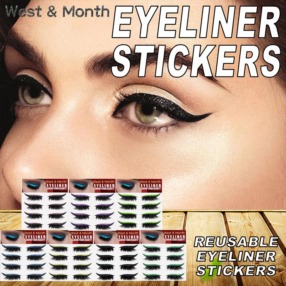 2-In-1 Eyeliner False Eyelashes Sticker - Image 19