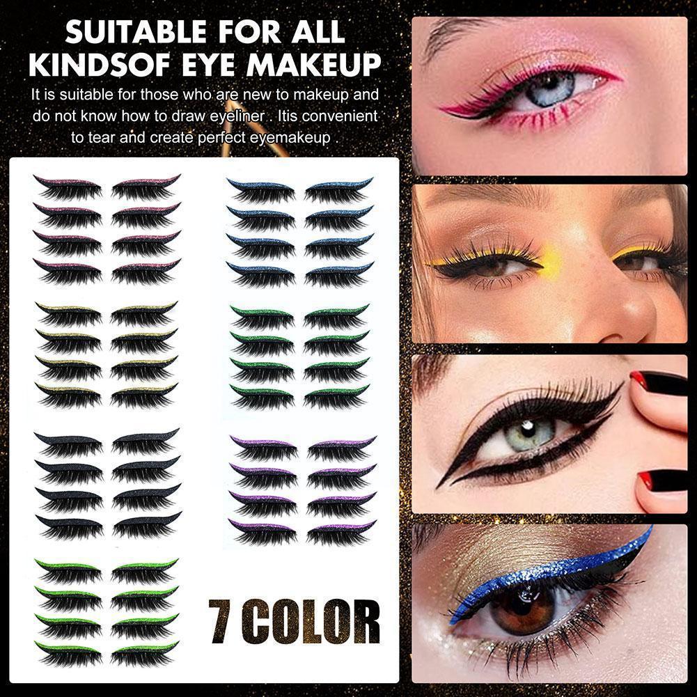 2-In-1 Eyeliner False Eyelashes Sticker - Image 2