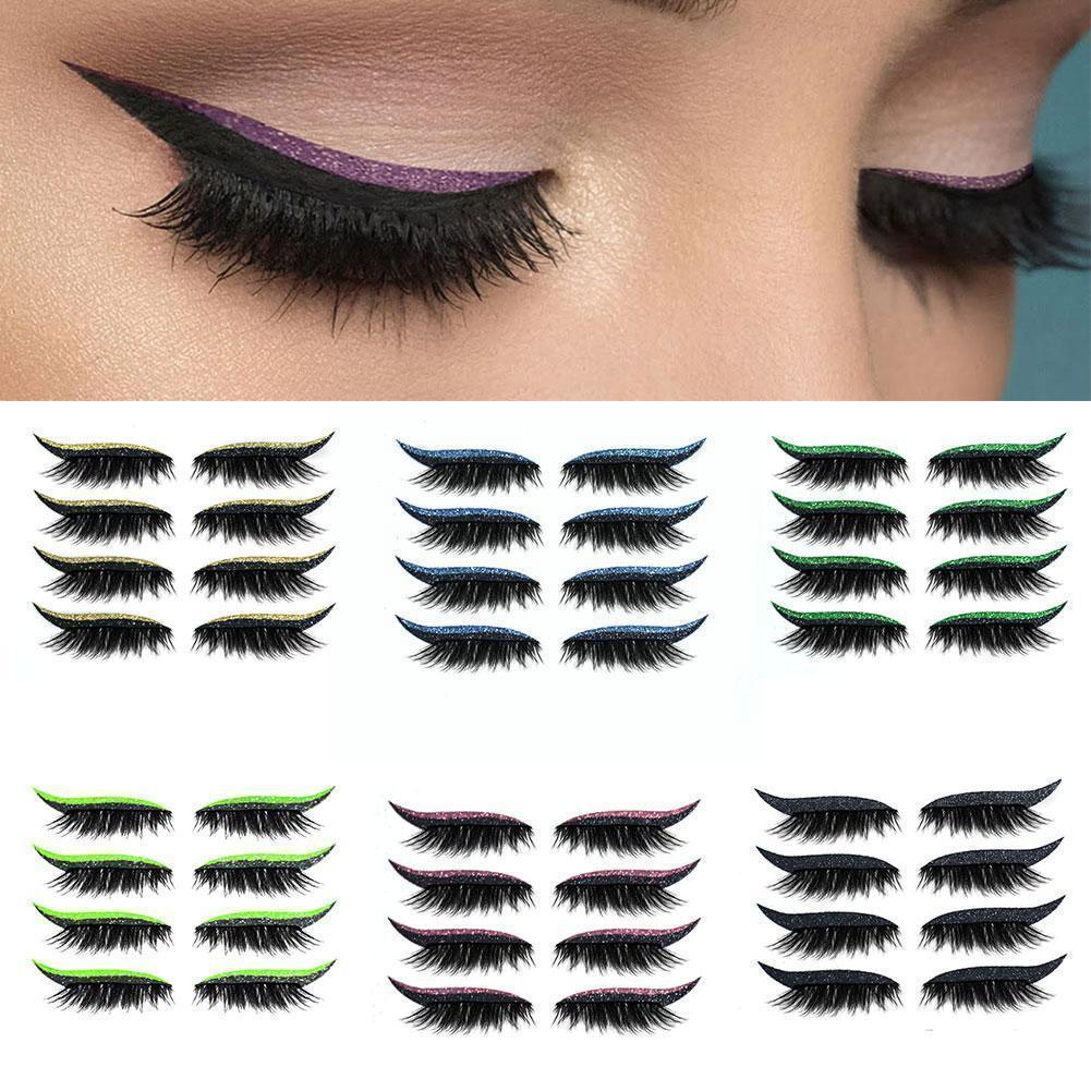 2-In-1 Eyeliner False Eyelashes Sticker - Image 3