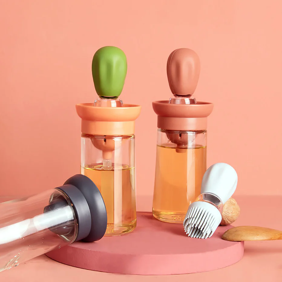 2-in-1 Kitchen Silicone Brush Oil Bottle - Image 14
