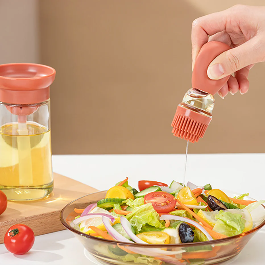 2-in-1 Kitchen Silicone Brush Oil Bottle - Image 15
