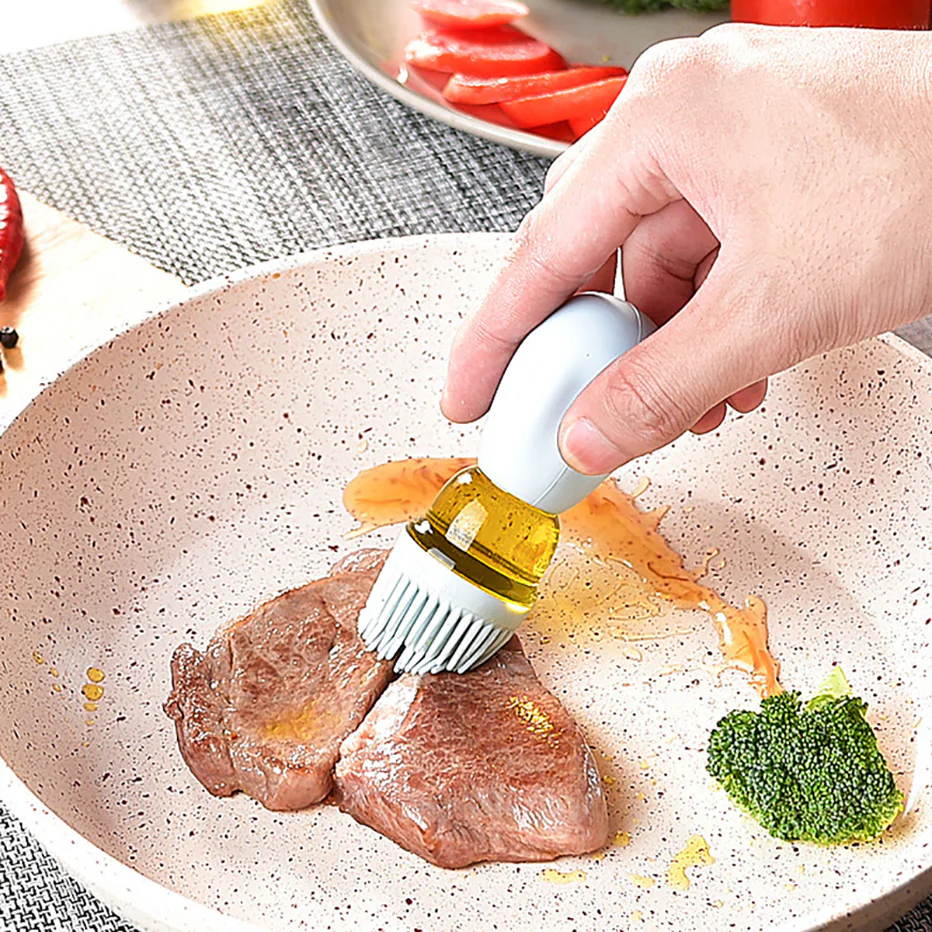 2-in-1 Kitchen Silicone Brush Oil Bottle - Image 16