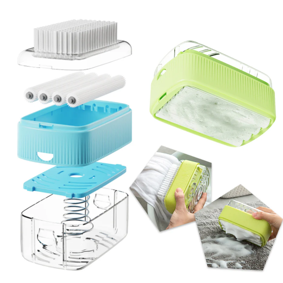 2 in 1 Multifunctional Soap Box Laundry Brush - Image 11