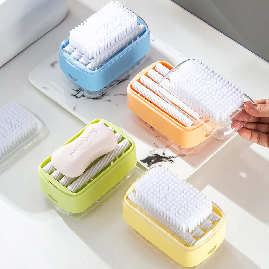 2 in 1 Multifunctional Soap Box Laundry Brush - Image 14