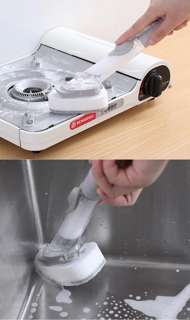 2-In-1 Soap Dispenser Cleaning Sponge Brush - Image 15