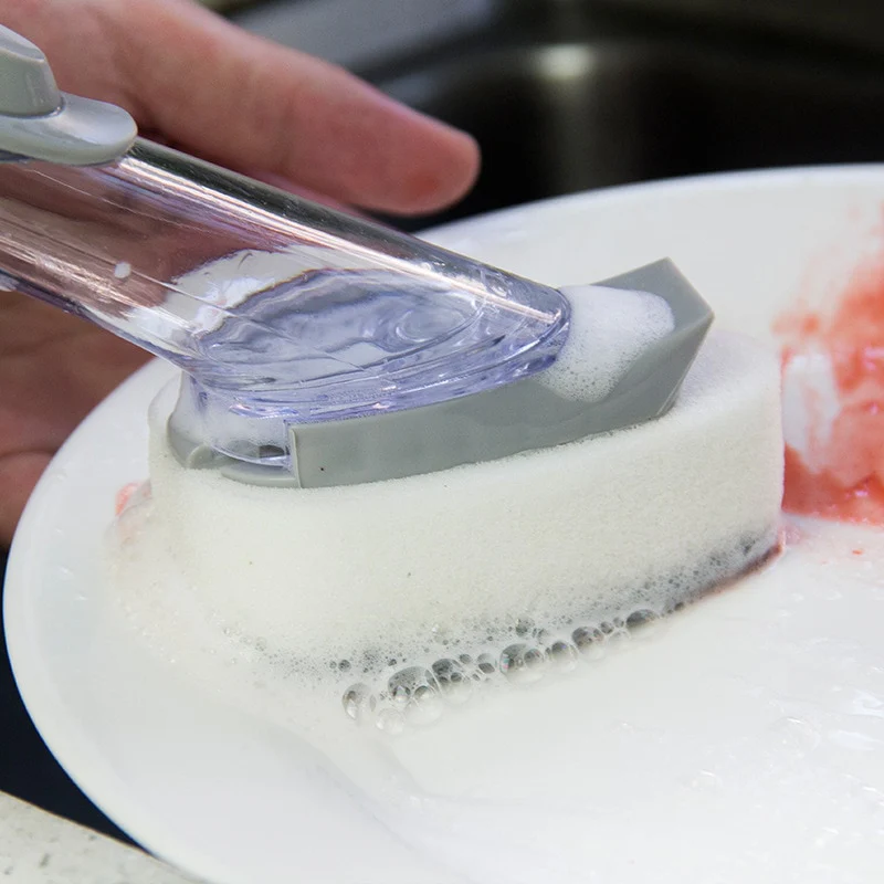 2-In-1 Soap Dispenser Cleaning Sponge Brush - Image 5