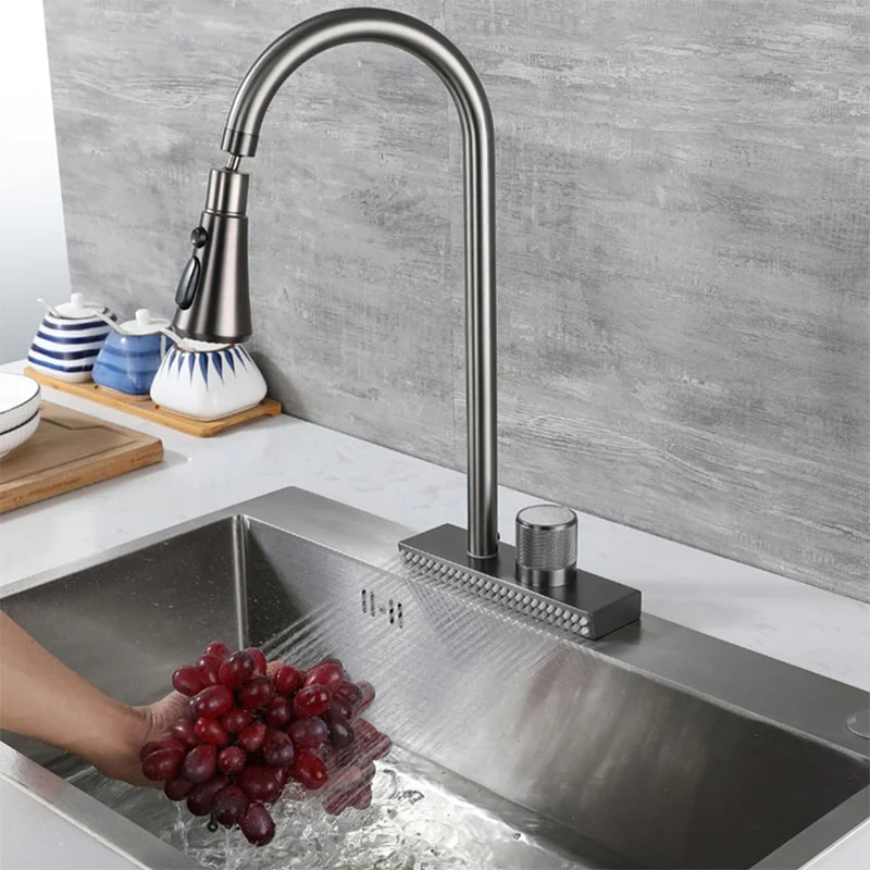 2-In-1 Waterfall  Faucet - Image 4