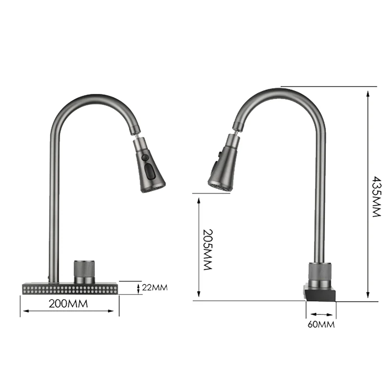 2-In-1 Waterfall  Faucet - Image 9