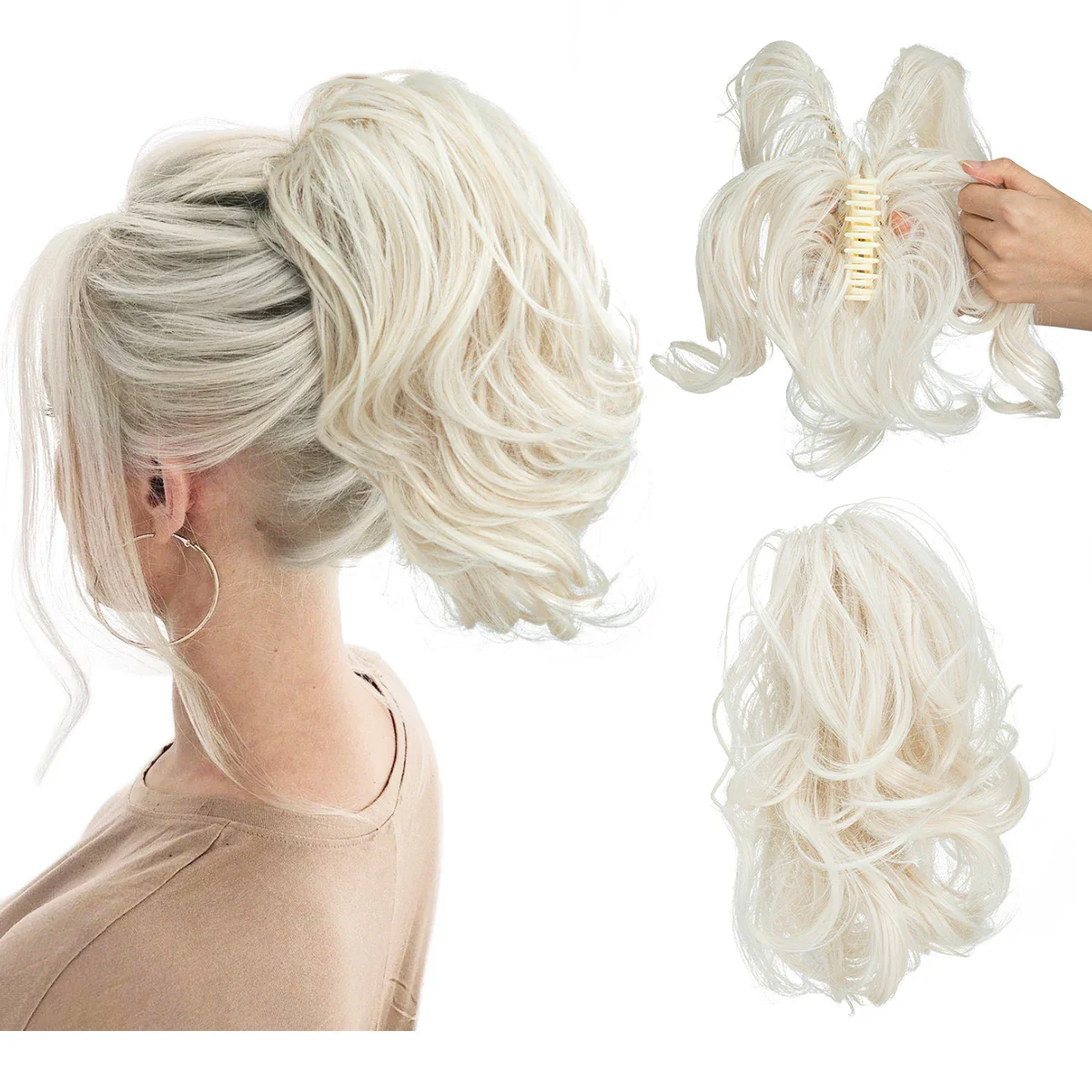 20 Styles Synthetic Claw Clip - Image 14