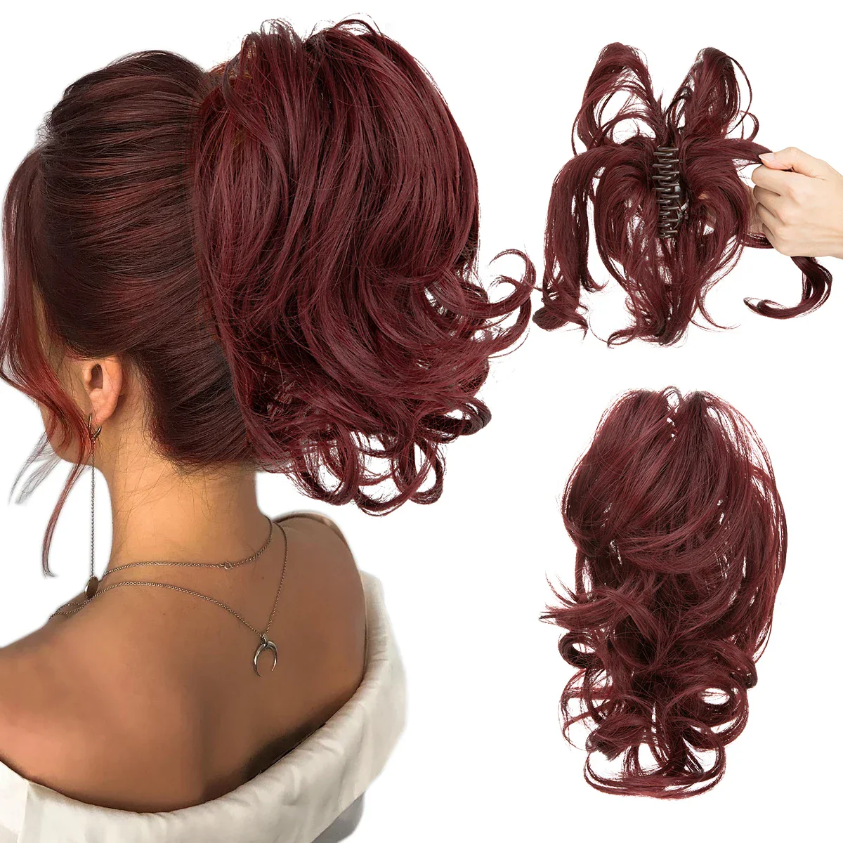 20 Styles Synthetic Claw Clip - Image 16
