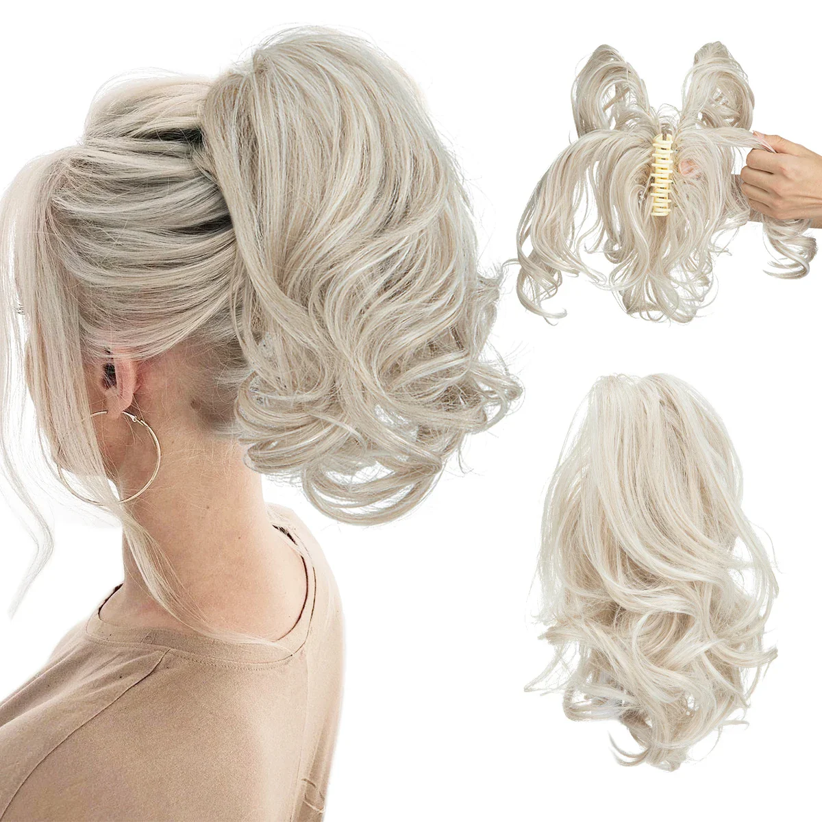 20 Styles Synthetic Claw Clip - Image 21