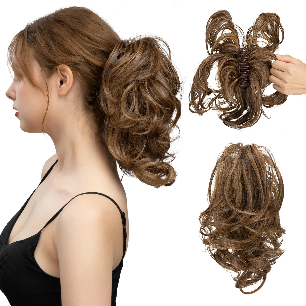 20 Styles Synthetic Claw Clip - Image 22