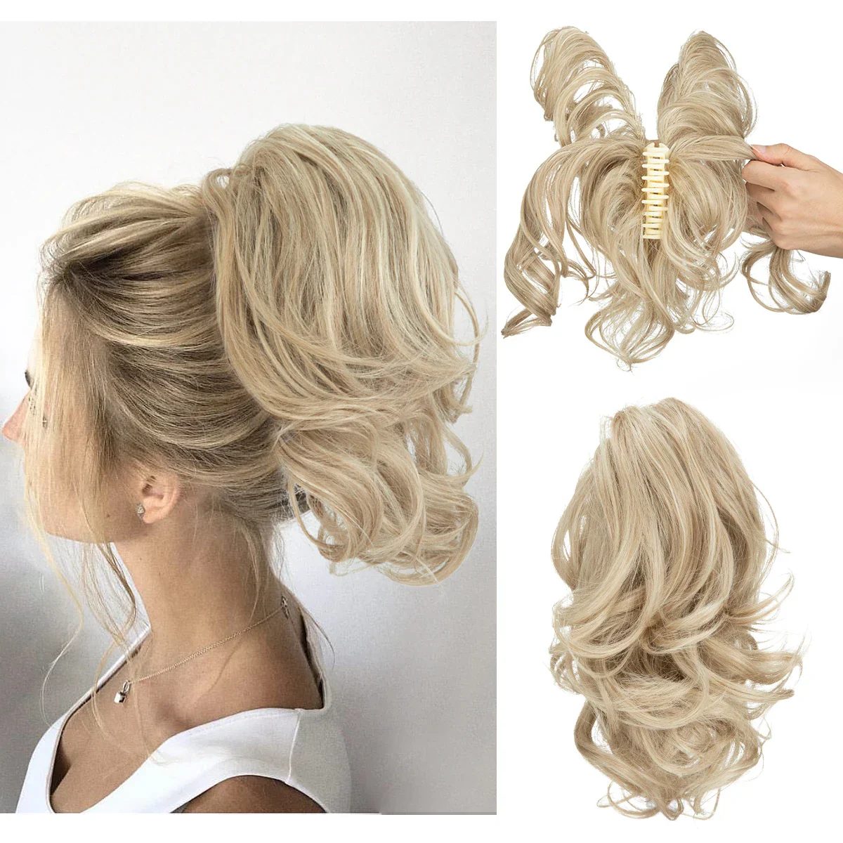 20 Styles Synthetic Claw Clip - Image 24