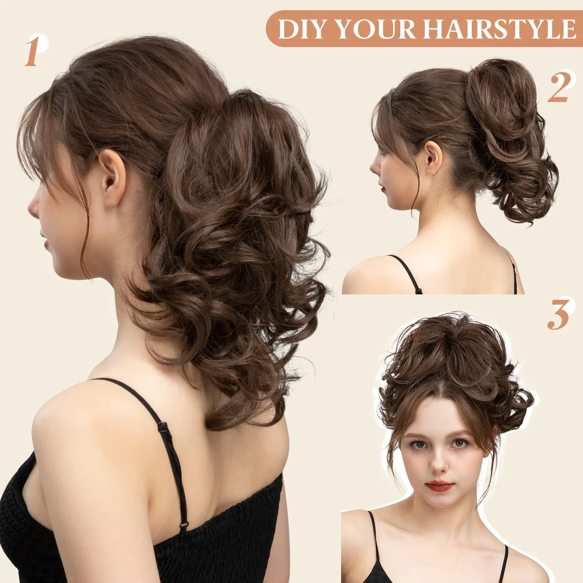 20 Styles Synthetic Claw Clip - Image 3