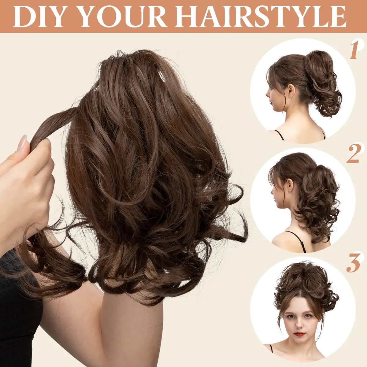 20 Styles Synthetic Claw Clip - Image 4