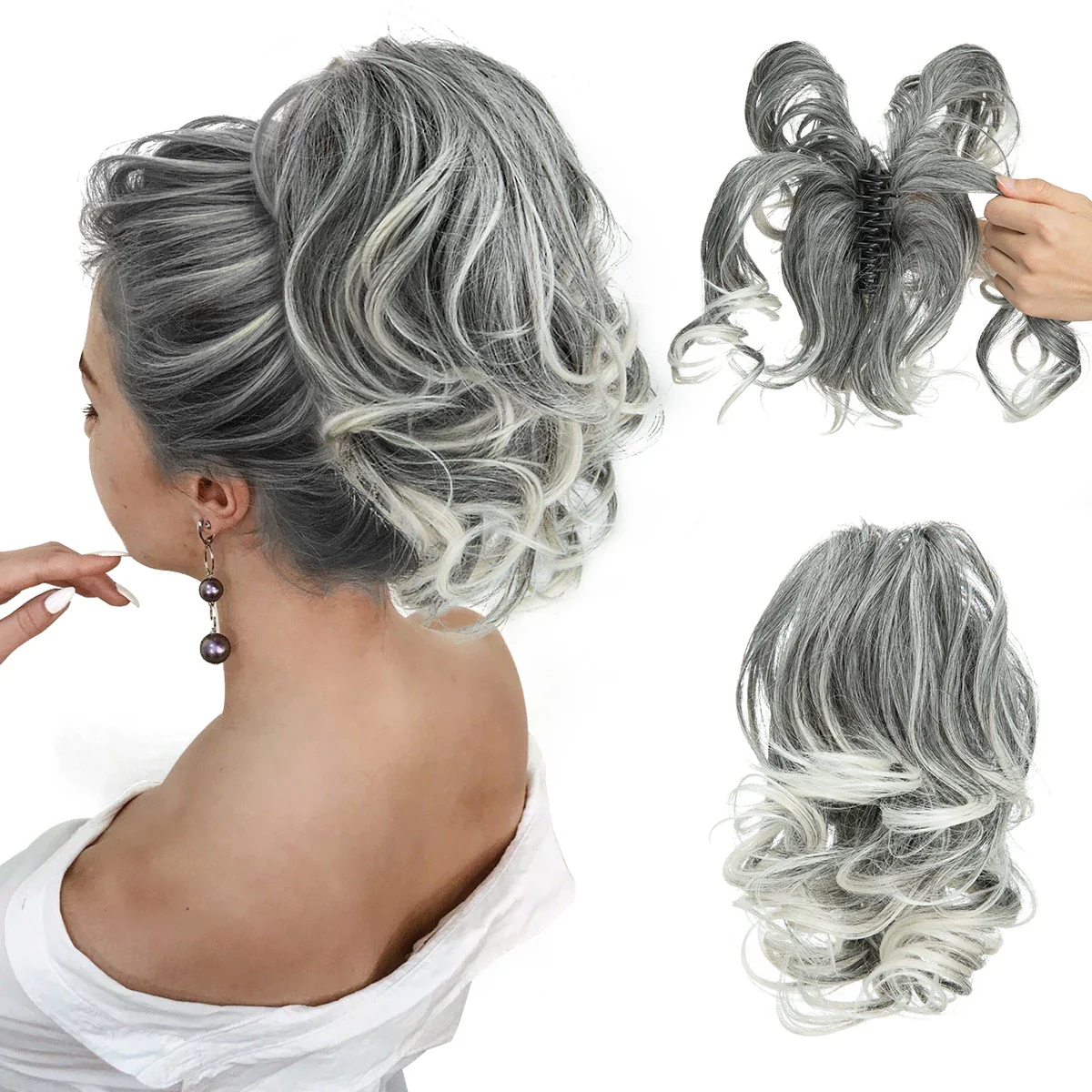 20 Styles Synthetic Claw Clip - Image 8