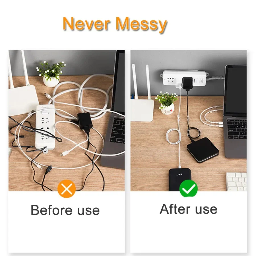 20PCS 3 Sizes Cable Clips Organizer - Image 4